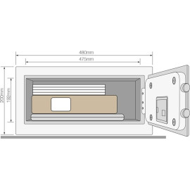 Yale YLFB/200/EB1 Biometric Laptop Safe