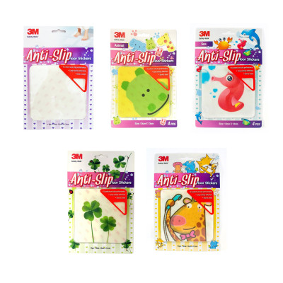 3M Safety-Walk Anti-Slip Floor Stickers 13cmx13cm (4-pcs)