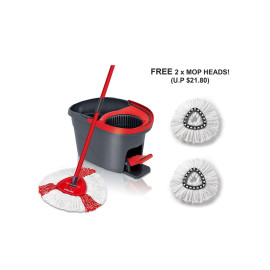 Vileda Easy Wring & Clean Mop Set (Free 2x Extra Mop Heads)