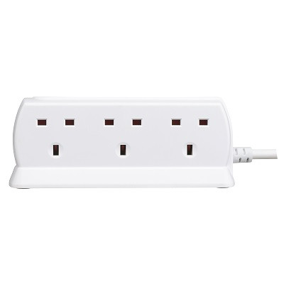 13A 6 Socket Surged Matt White SRGD62MW