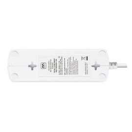 13A 6 Socket Surged Matt White SRGD62MW