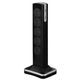 10 Socket 3 Meter Surge Protected Tower