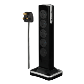 10 Socket 3 Meter Surge Protected Tower