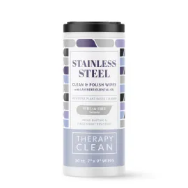 Therapy Clean Stainless Steel Clean & Polish Wipes (30 ct)